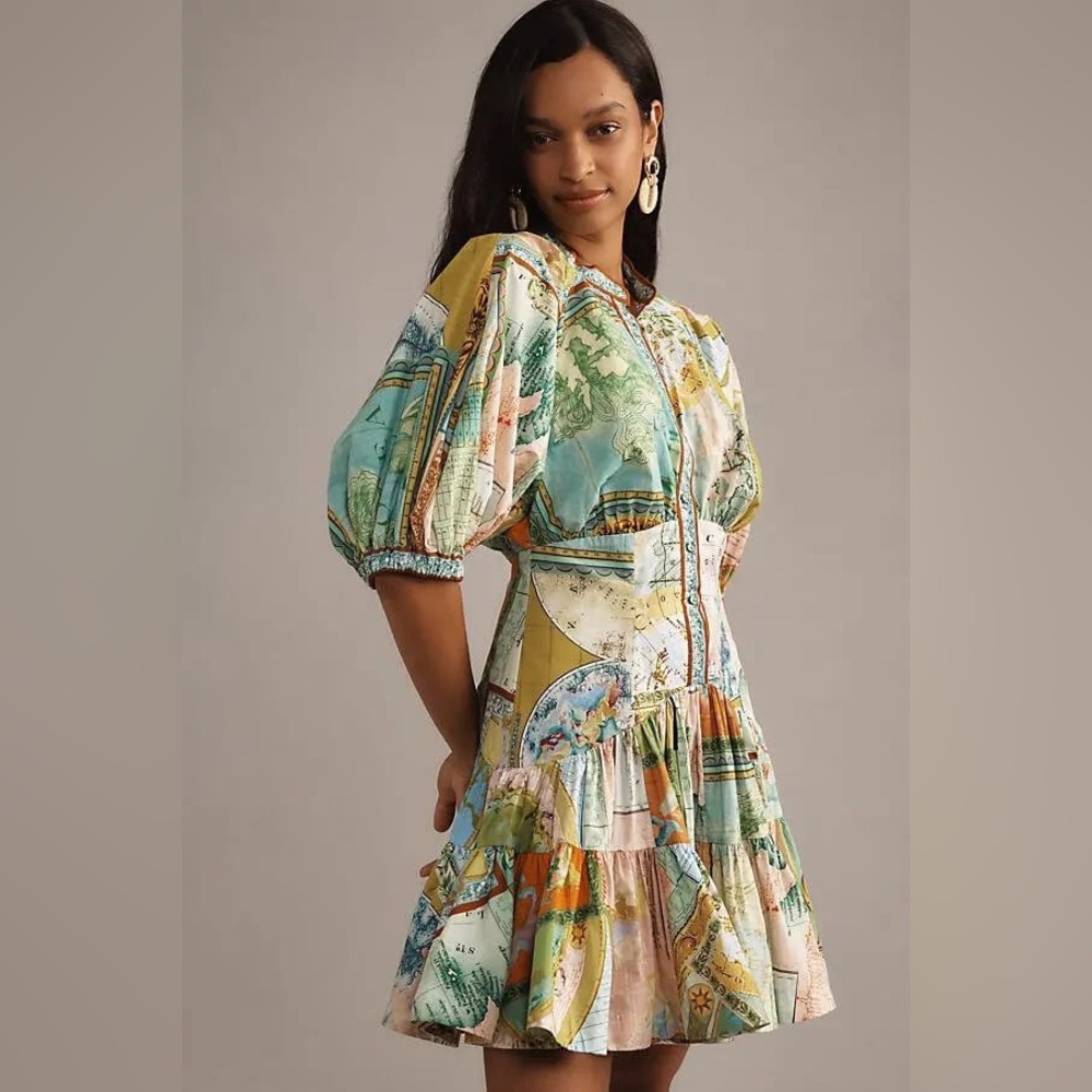 Alemais Multicolor Printed Dress